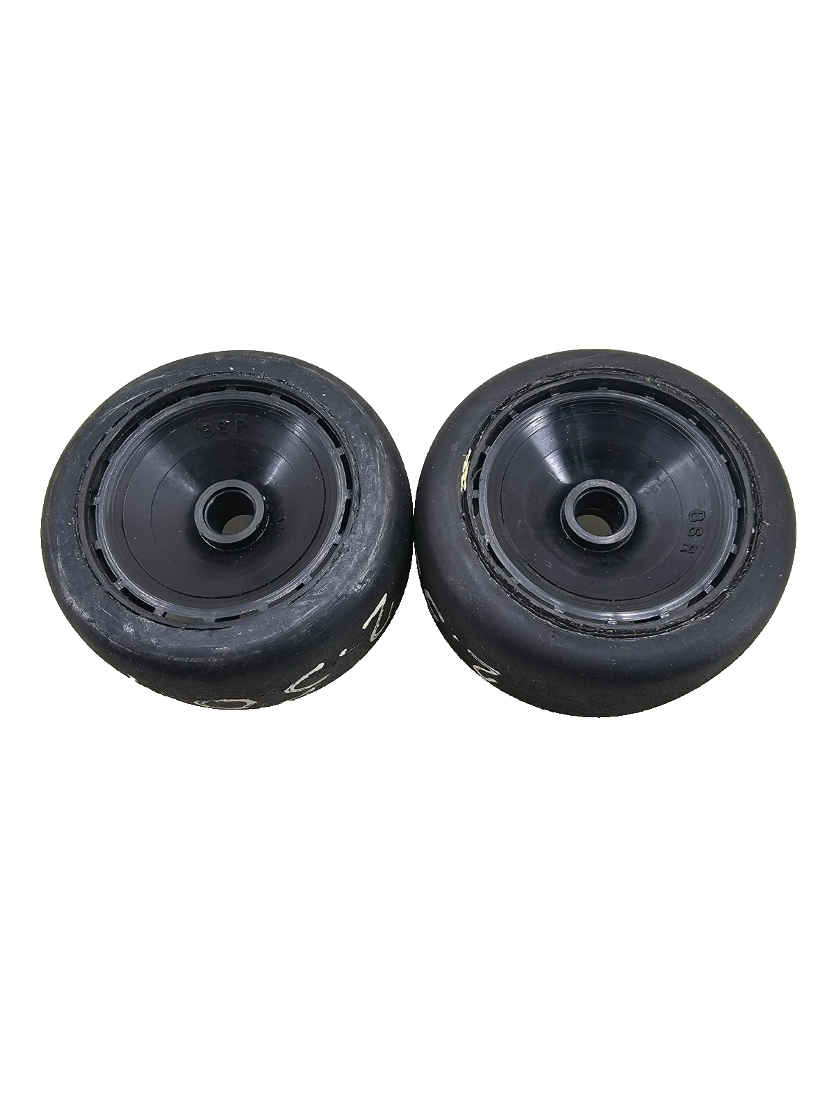BSR (Green) Featherweight black dish wheels for 1/10 pan car