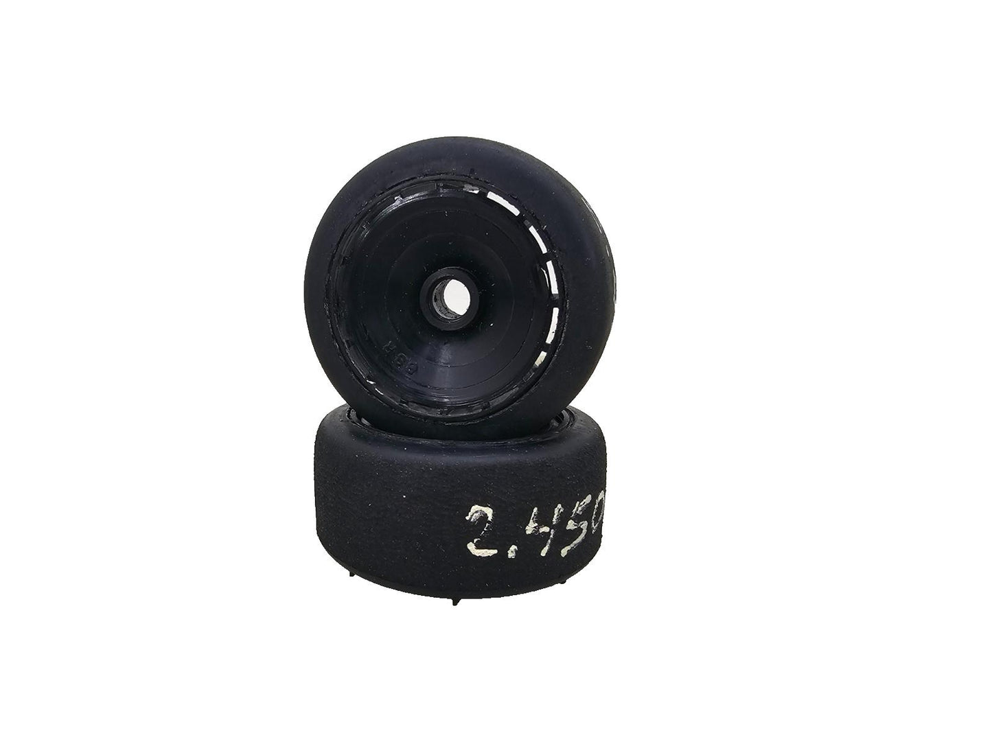BSR (Silver) Featherweight black wheels for 1/10 pan car