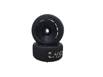 BSR (Silver) Featherweight black wheels for 1/10 pan car
