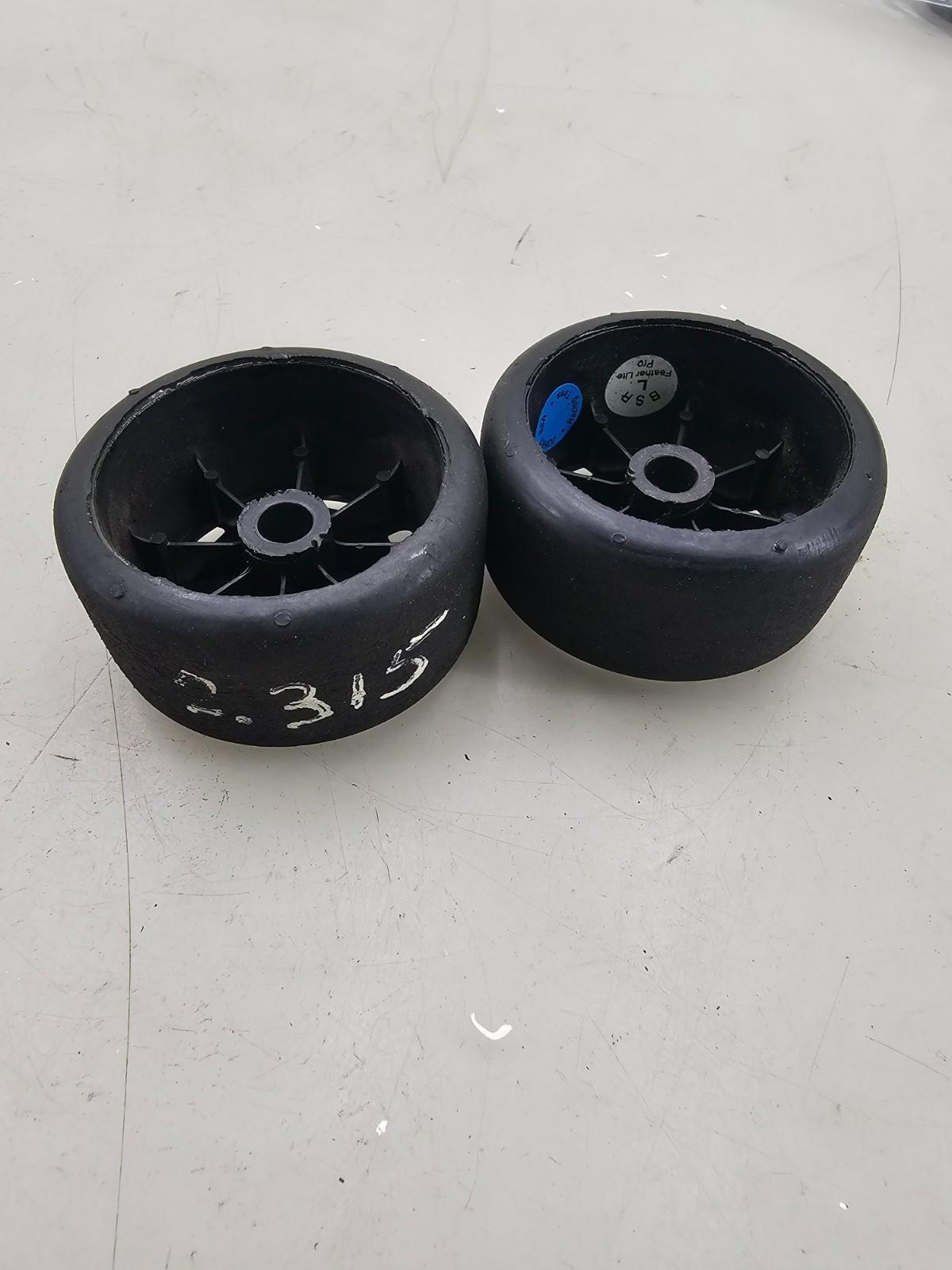 BSR (Blue) Featherweight black wheels for 1/10 pan car