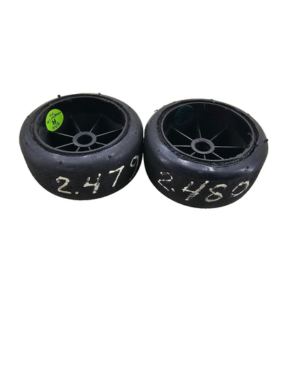 BSR (Green) Featherweight black dish wheels for 1/10 pan car