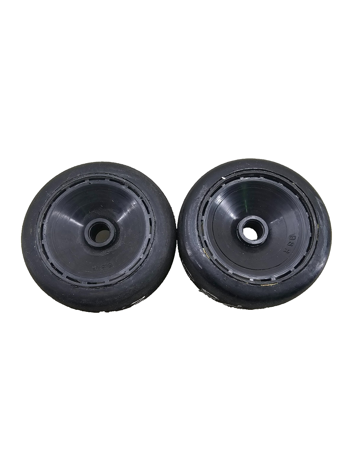 BSR (Green) Featherweight black dish wheels for 1/10 pan car