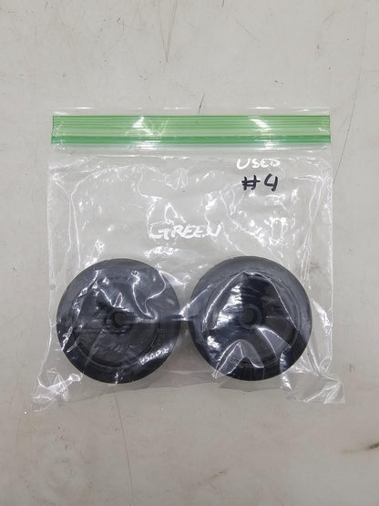 BSR (Green) Featherweight black dish wheels for 1/10 pan car