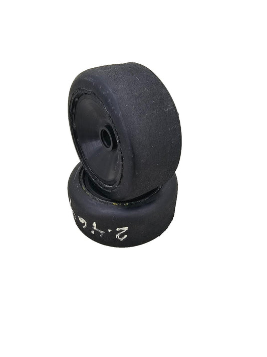 BSR (Green) Featherweight black dish wheels for 1/10 pan car