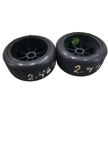 BSR (Green) Featherweight black dish wheels for 1/10 pan car