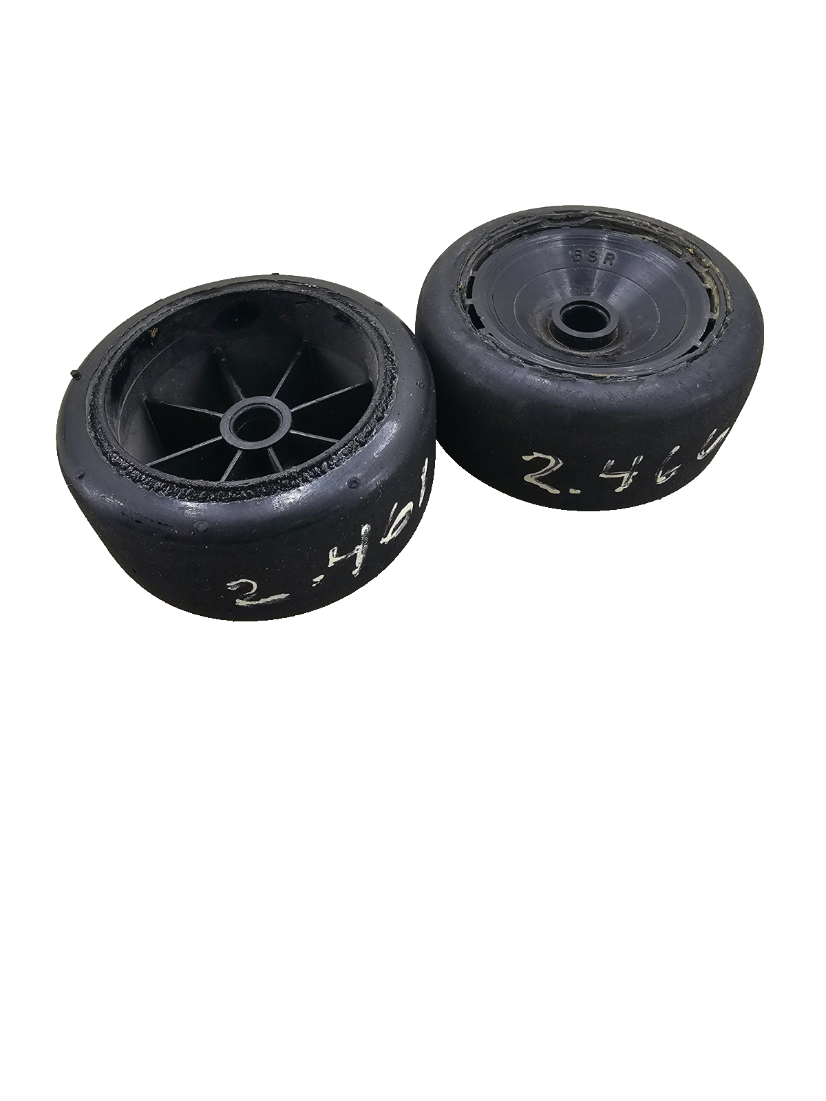 BSR (Silver) Featherweight black wheels for 1/10 pan car