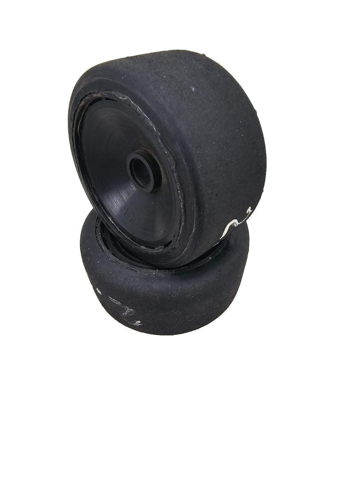 BSR (Green) Featherweight black dish wheels for 1/10 pan car