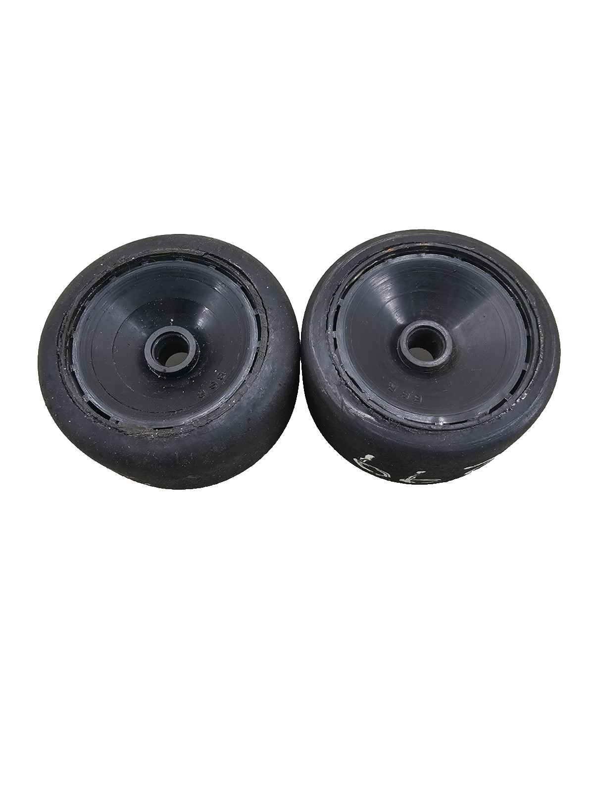 BSR (Green) Featherweight black dish wheels for 1/10 pan car