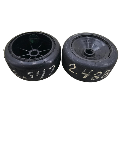 BSR (Green) Featherweight black dish wheels for 1/10 pan car