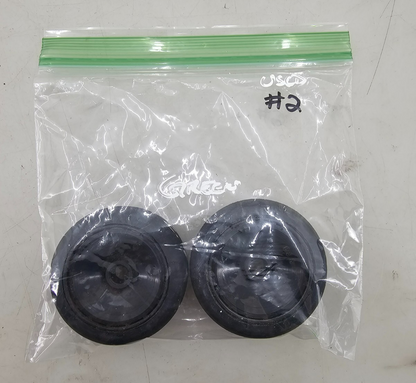 BSR (Green) Featherweight black dish wheels for 1/10 pan car