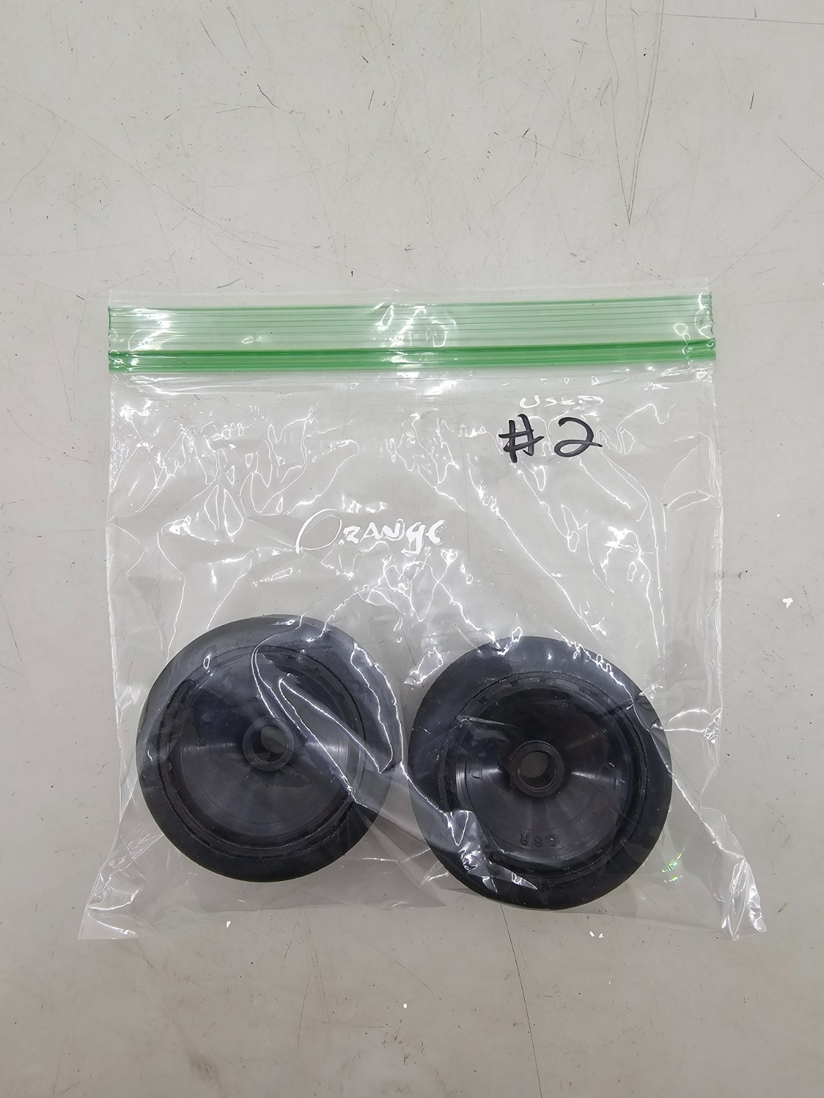 BSR (Orange) Featherweight black wheels for 1/10 pan car