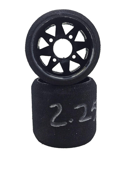 Murdock 1/10 foam tires for pan car racing, carpet racing, white compound rears