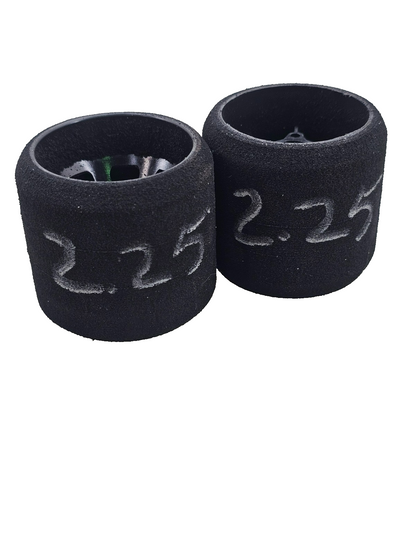 Murdock 1/10 foam tires for pan car racing, carpet racing, white compound rears