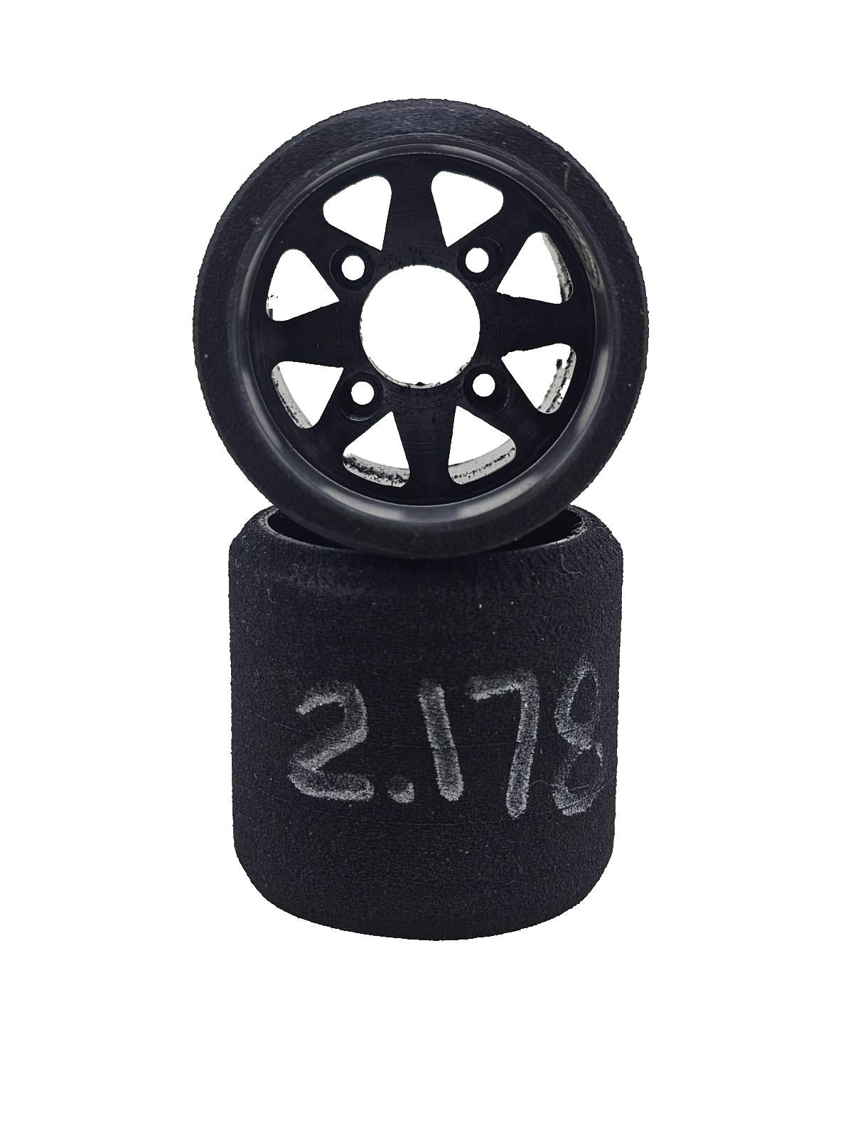 Murdock 1/10 foam tires for pan car racing, carpet racing, white compound rears