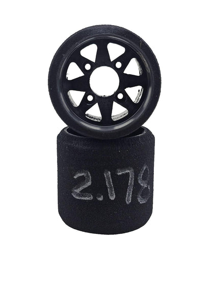 Murdock 1/10 foam tires for pan car racing, carpet racing, white compound rears