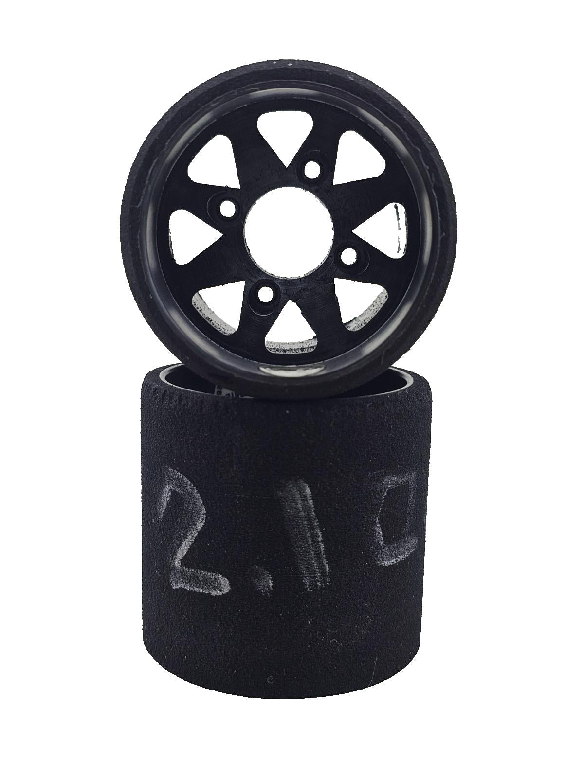 Murdock 1/10 foam tires for pan car racing, carpet racing, white compound rears