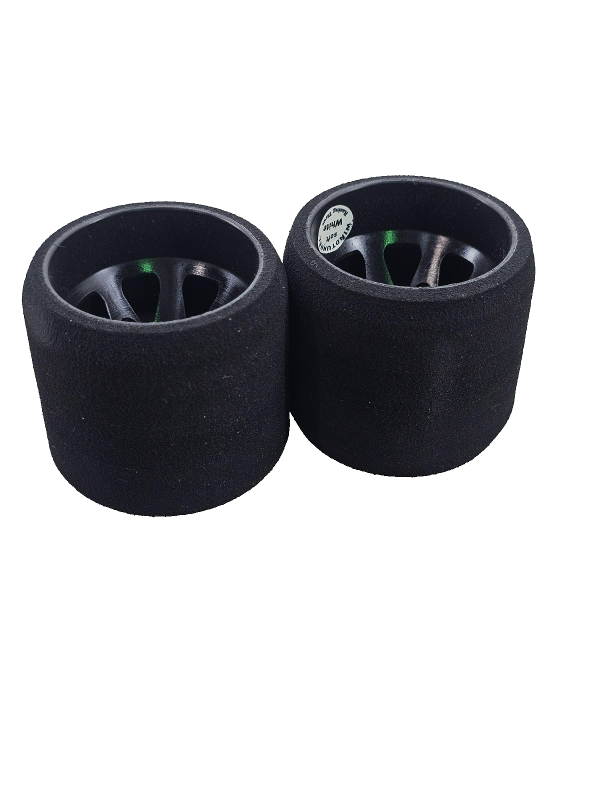 Murdock 1/10 foam tires for pan car racing, carpet racing, white compound rears