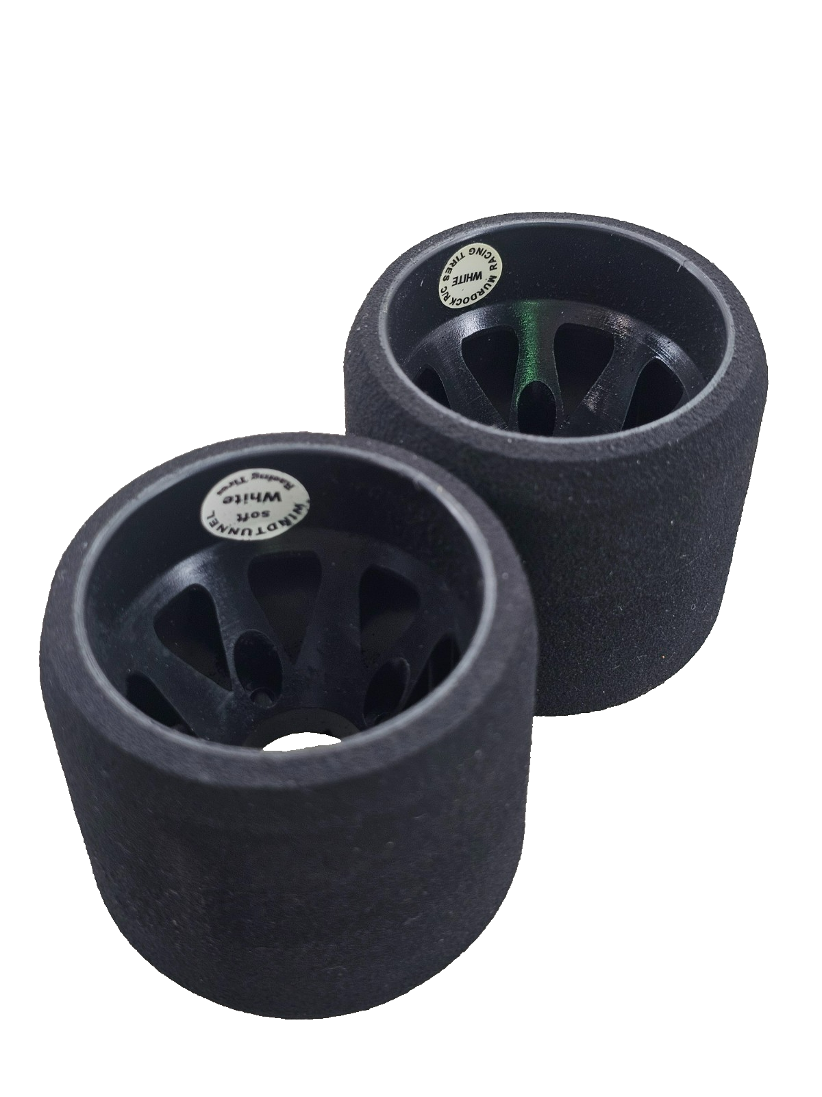 Murdock 1/10 foam tires for pan car racing, carpet racing, white compound rears