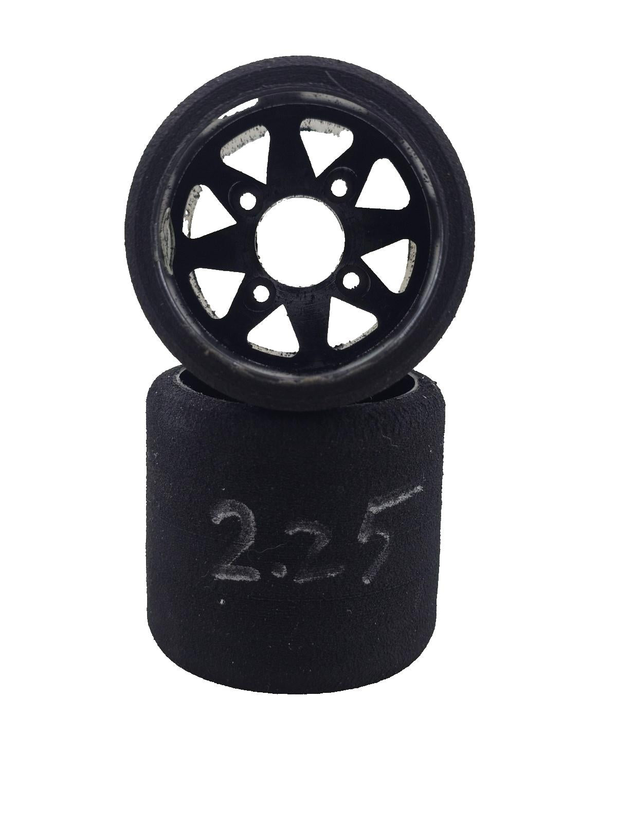 Murdock 1/10 foam tires for pan car racing, carpet racing, white compound rears