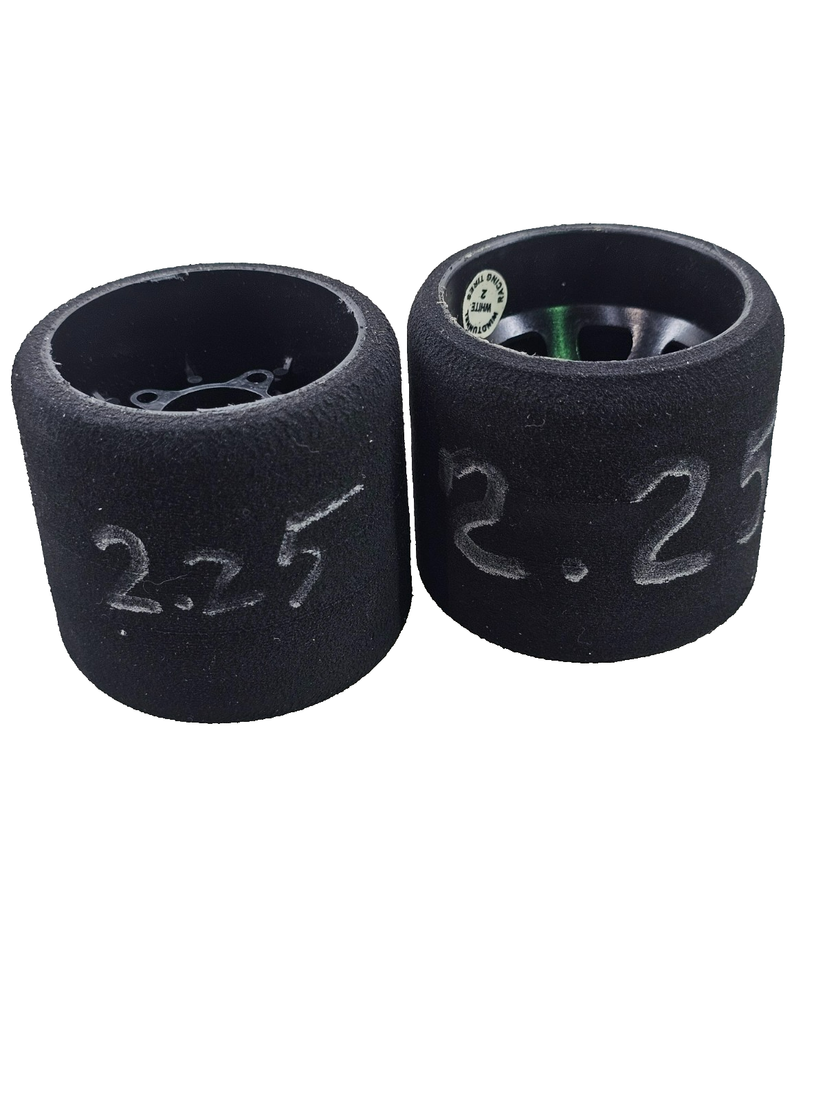 Murdock 1/10 foam tires for pan car racing, carpet racing, white compound rears