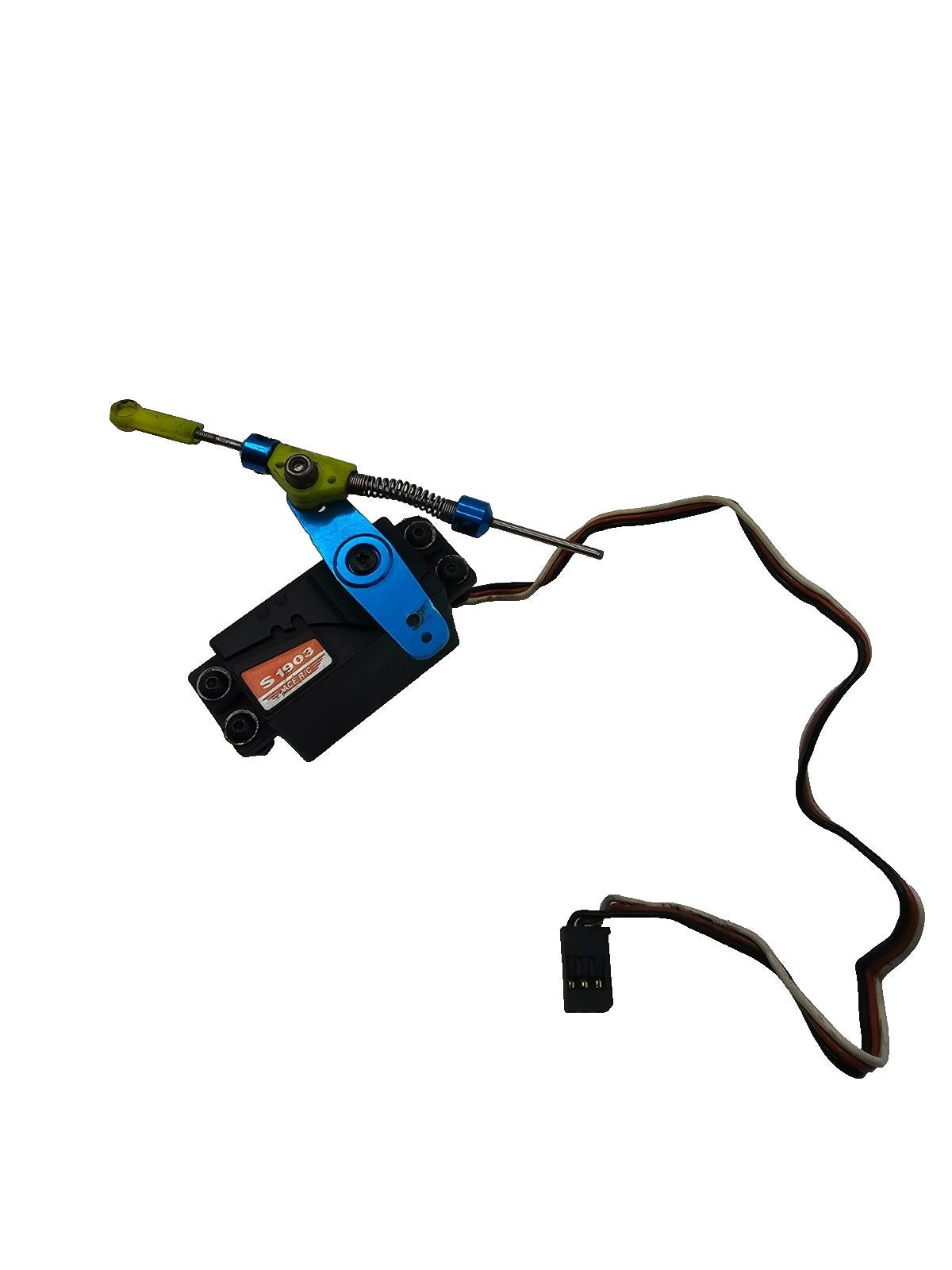 Team Associated Nitro TC3 Throttle servo S1903 W/ blue aluminum linkage, works