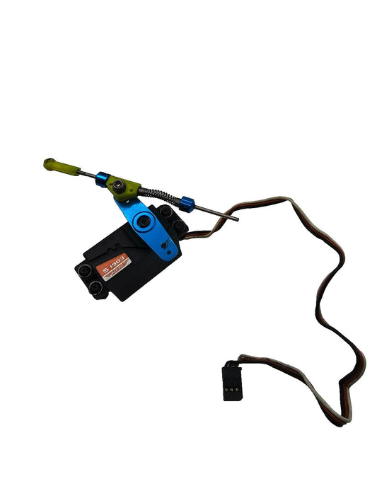Team Associated Nitro TC3 Throttle servo S1903 W/ blue aluminum linkage, works