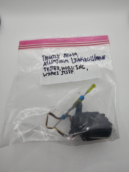 Team Associated Nitro TC3 Throttle servo S1903 W/ blue aluminum linkage, works