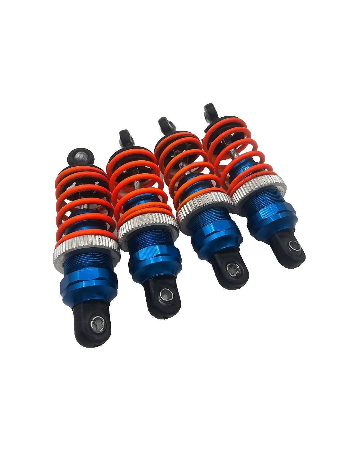 Team Associated Nitro TC3 NTC3 Blue aluminum threaded shocks w/ orange springs