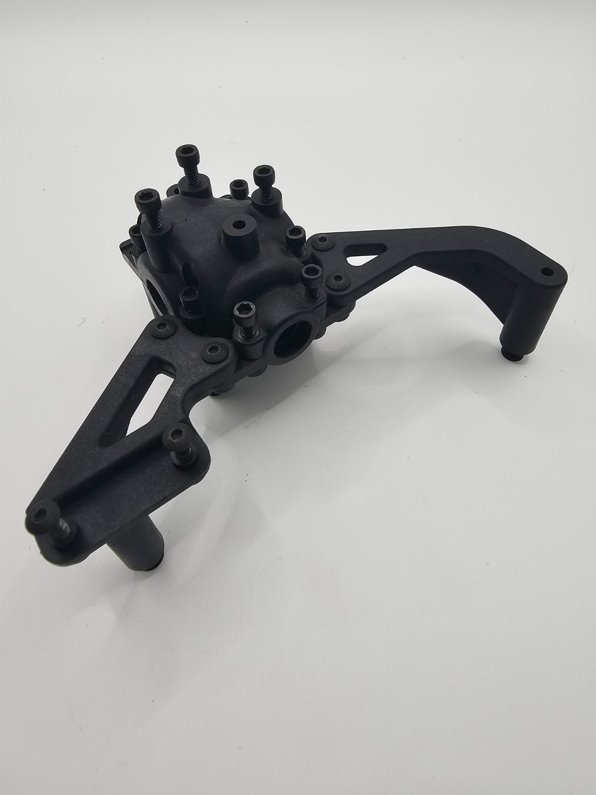 Team Associated Nitro TC3 NTC3 Rear Differential case and braces, Factory team
