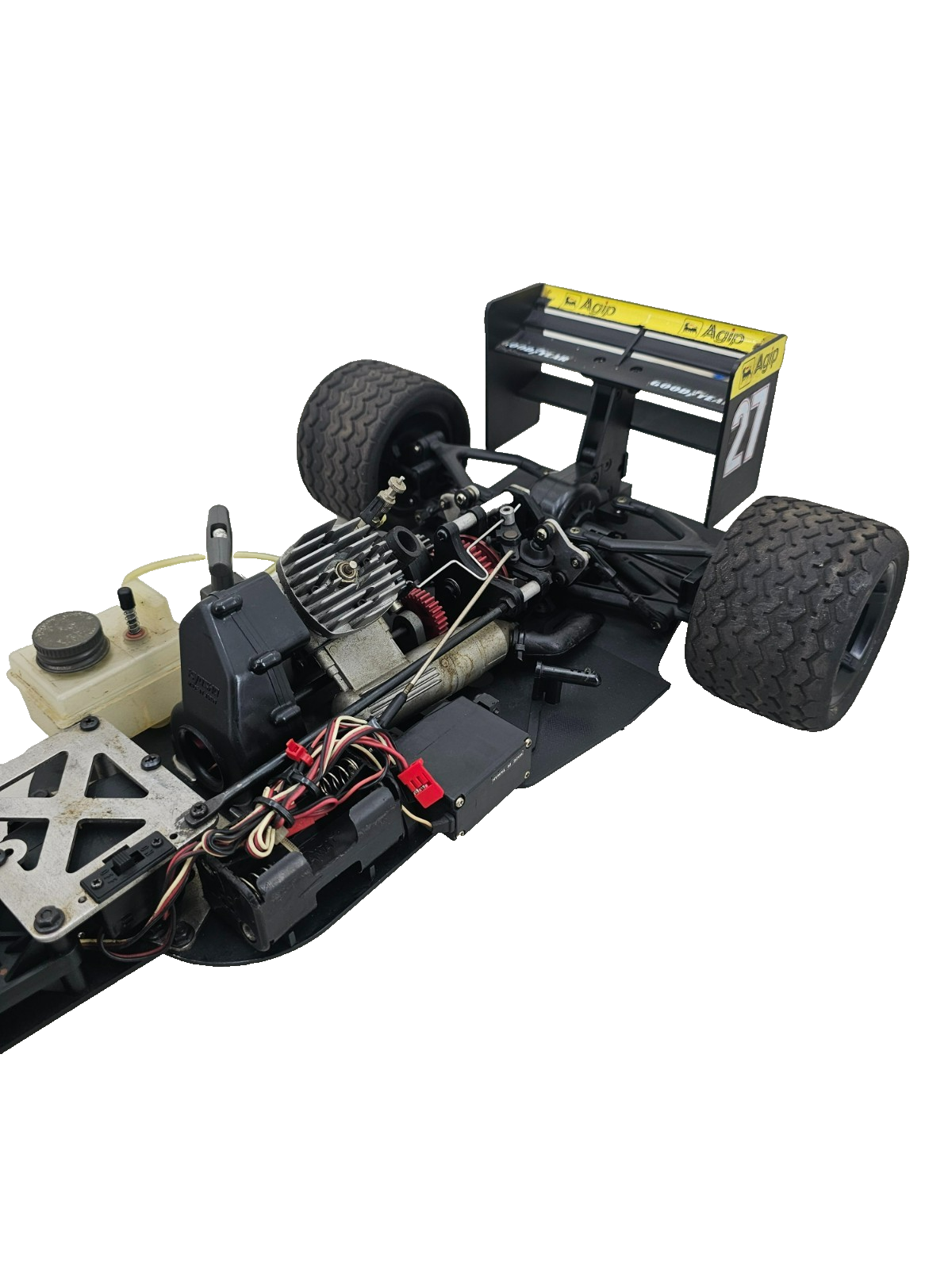Rare, Vintage Kyosho Nitro F1 Ferrari 643 1/8th scale, good compression As Is