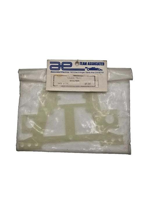 Vintage NOS Team Associated RC12 Radio tray, routed #4175