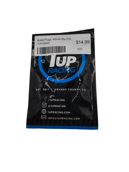 1UP Racing LowPro bullet plugs 4/5mm stepped #190407