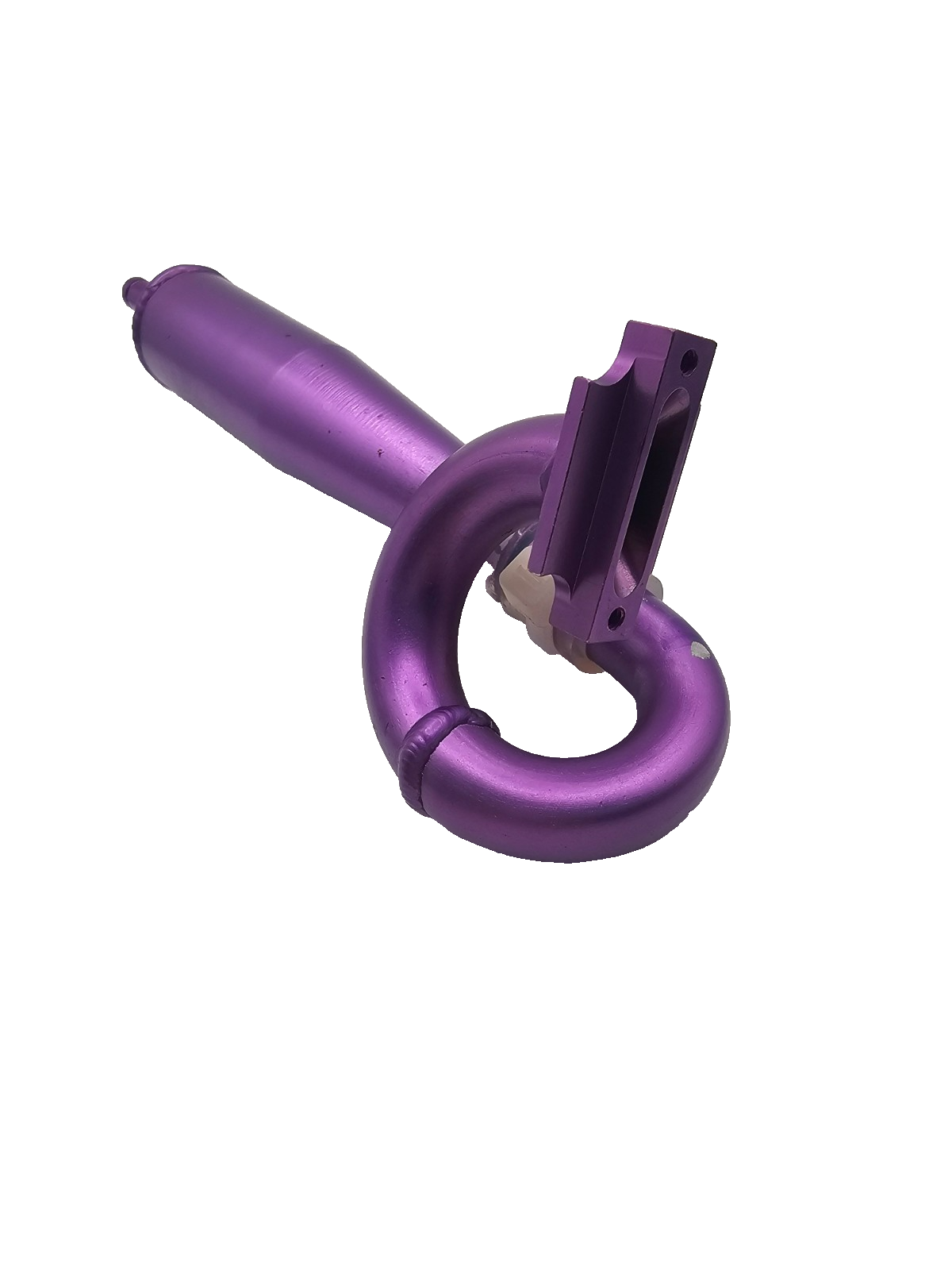 Team Associated Vintage MIP Stinger Purple exhaust w/ manifold & coupler, NICE