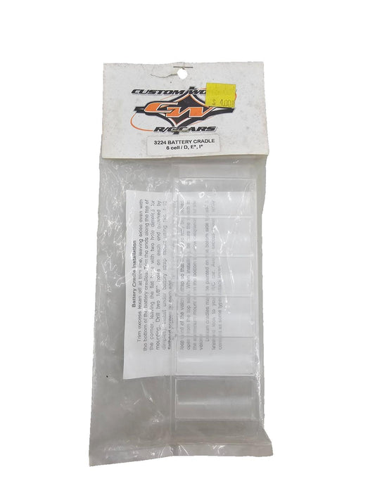 Custom Works RC battery cradle 6-cell #3224 NOS