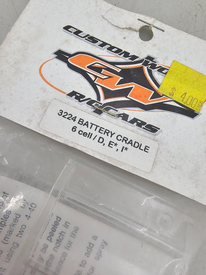 Custom Works RC battery cradle 6-cell #3224 NOS