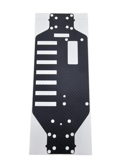 Custom made carbon fiber pattern TC3, RC10 Chassis protective film/ decal