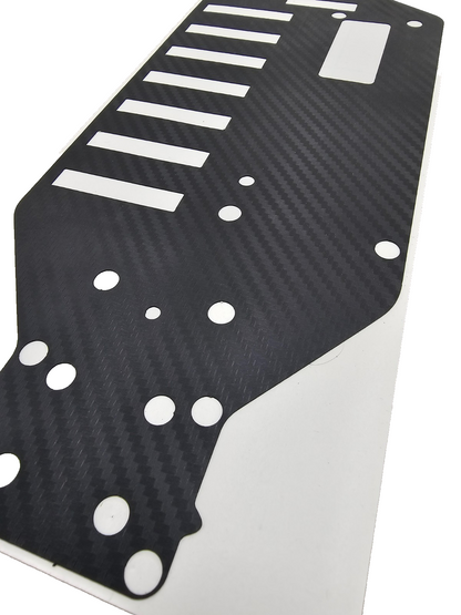Custom made carbon fiber pattern TC3, RC10 Chassis protective film/ decal