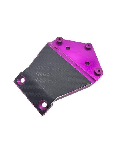Team Associated RC10 B2 Purple aluminum front skid plate w/ wrap #9210P