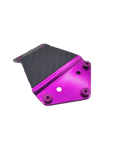 Team Associated RC10 B2 Purple aluminum front skid plate w/ wrap #9210P
