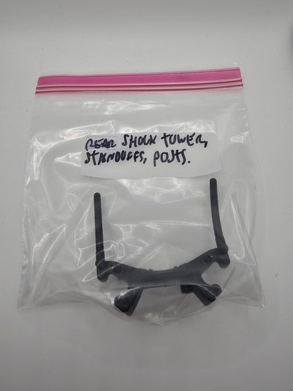 Team Associated Nitro TC3 NTC3 rear shock tower with body posts and standoffs