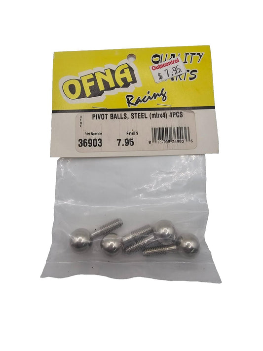 Ofna steel pivot balls `for MBX4 4 pack #36903