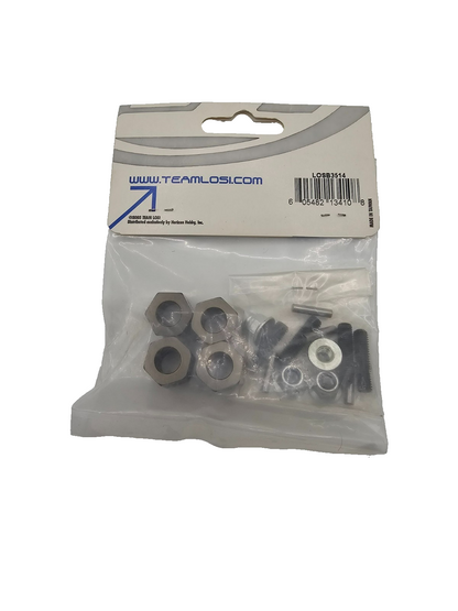 Team Losi 14mm hex adaptor set for LST2 set of four NOS #LOSB3514
