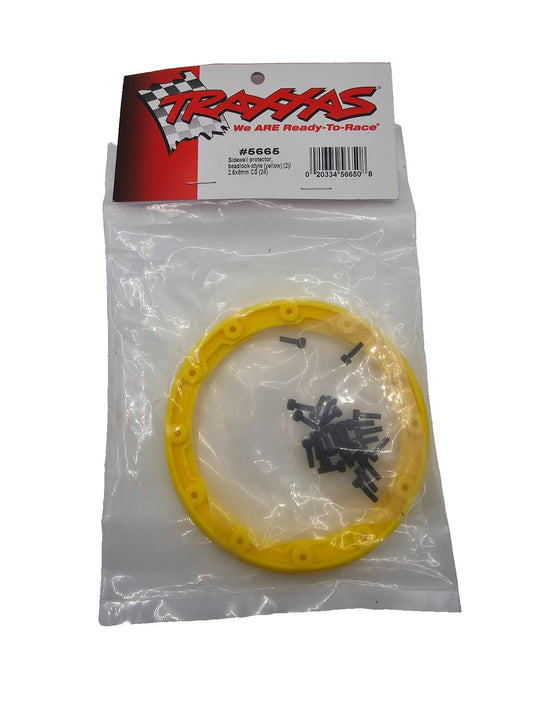 Traxxas Sidewall protector beadlock style yellow #5665