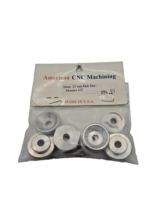 American CNC Machining Aluminum 23mm hub hex for Monster GT, Team Associated