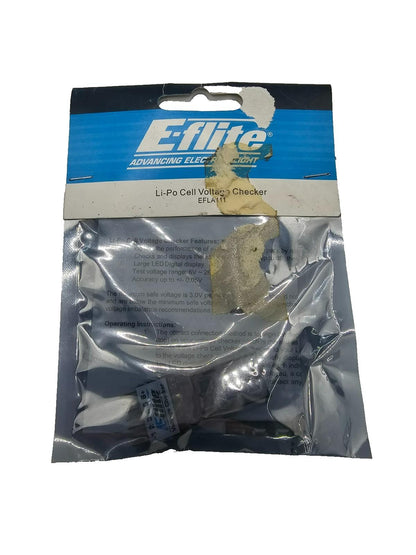 E-Flite Li-Po cell voltage checker NIB #EFLA111
