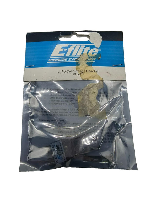 E-Flite Li-Po cell voltage checker NIB #EFLA111