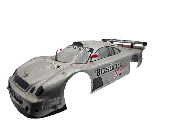 Vintage Tamiya Mercedes CLK GTR 1/10th scale touring car lexan body- cracks