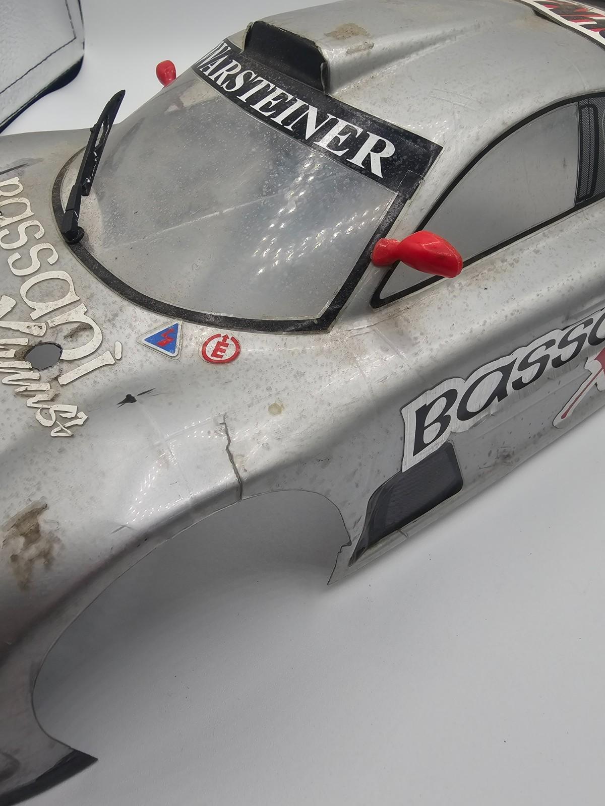 Vintage Tamiya Mercedes CLK GTR 1/10th scale touring car lexan body- cracks