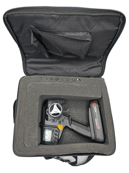 JR Racing XS3 75MHz Transmitter in Duratrax bag, MINT