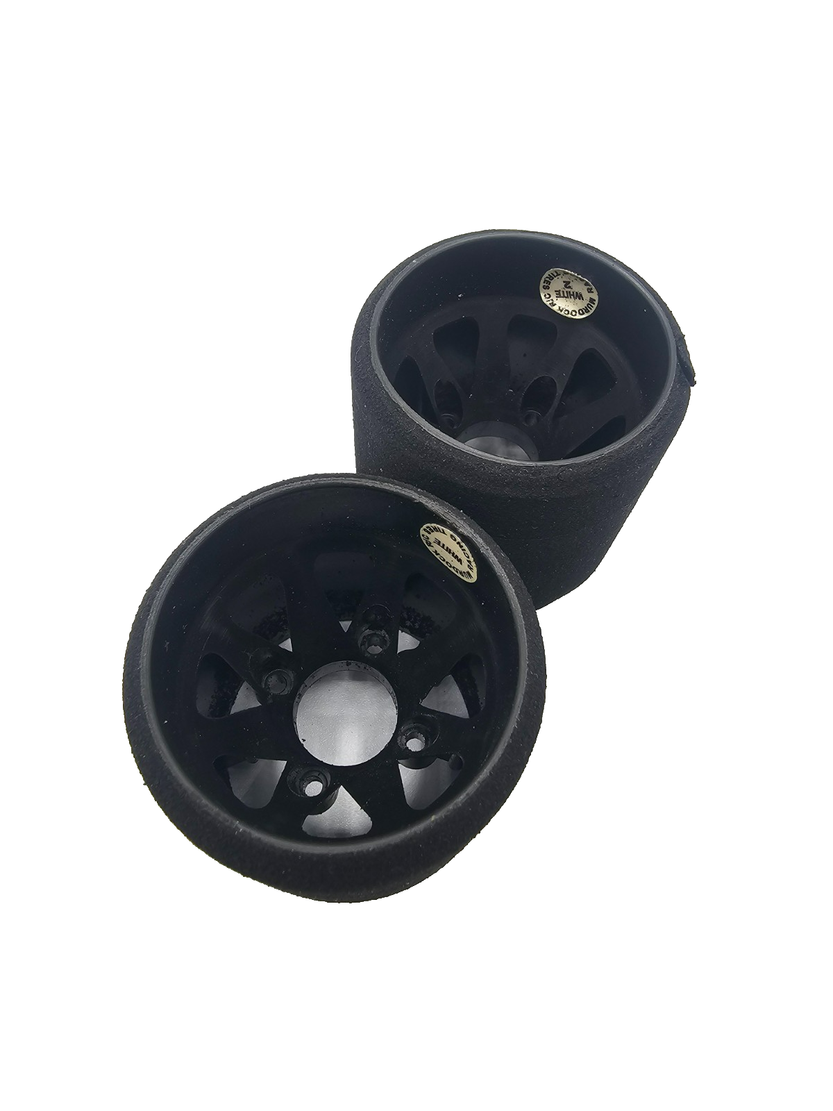 Windtunnel 1/10th scale foam wheels for carpet racing pan car white compound